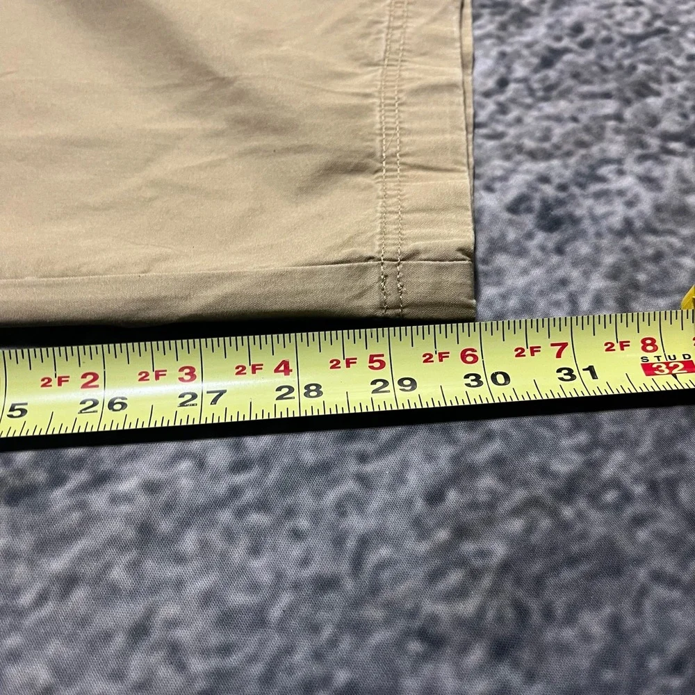 NWT J. Crew Cargo Pants Relaxed Fit Mens 34x30 Tan Ripstop Utility